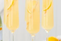 Peach French 75 Party Punch