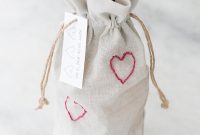 Crafting Love: Valentines Embroidered Wine Bags