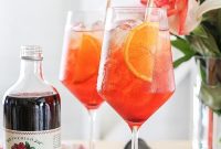 Tart Lingonberry Aperol Fizz