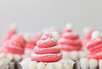 Whimsical Santa Hat Gingerbread Cupcakes