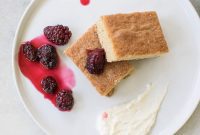Decadent Brown Sugar Cake with Tangy Creme Fraiche