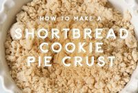 Buttery Shortbread Pie Crust