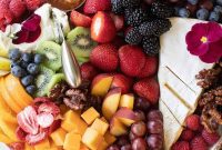 Elegant Cheese and Fruit Board
