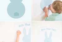 Hoppy Easter Pin the Tail Game Printable