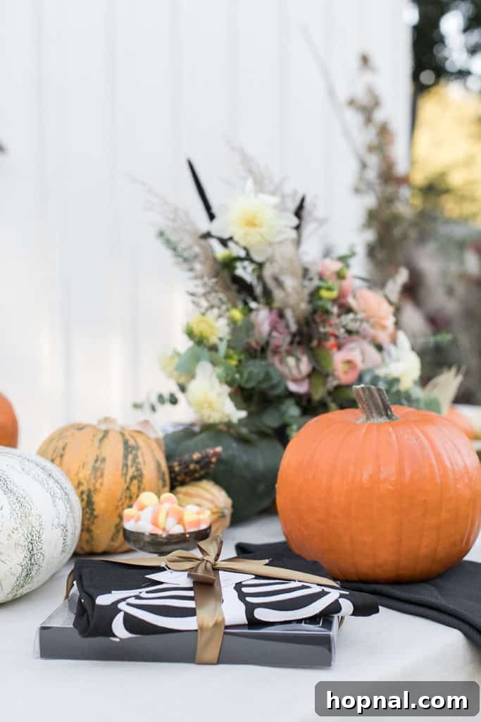 Another perspective of the personalized photo pumpkin.