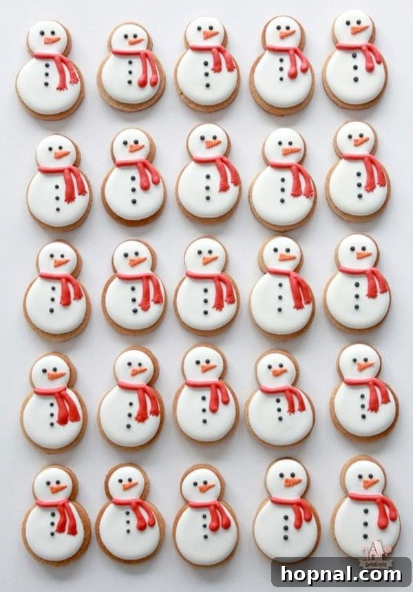 Crafting Beautiful Christmas Cookies 2 Delightful snowman sugar cookies for Christmas, a perfect holiday treat