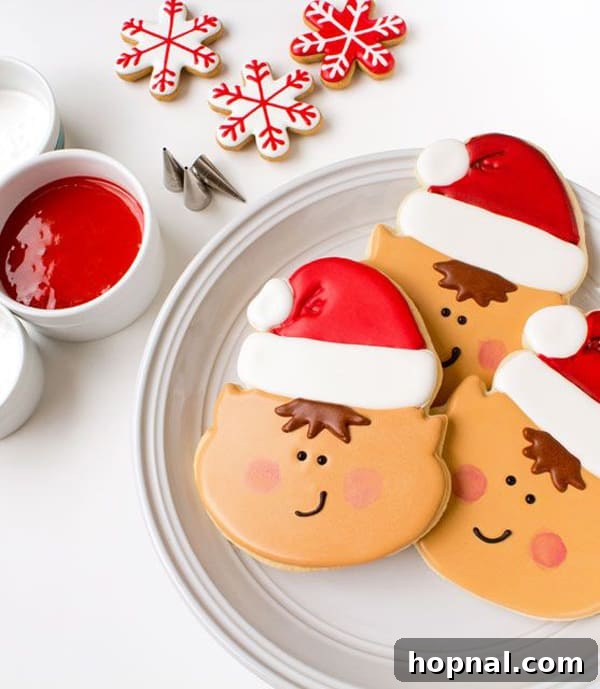 Crafting Beautiful Christmas Cookies 9 Whimsical Elf Christmas Cookies made from sugar cookie dough, perfect for kids' holiday parties