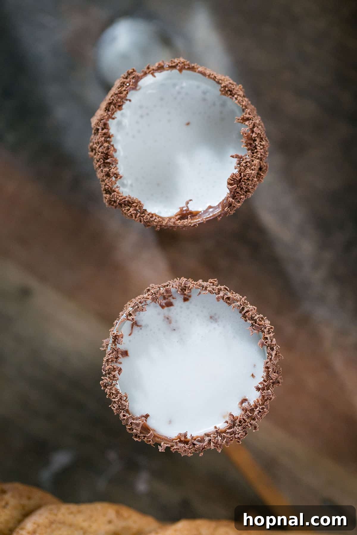Almond Joy shots in mini glasses