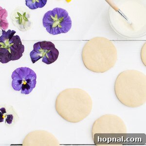 Close-up of a shortbread cookie