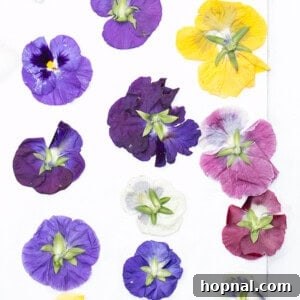 Edible flowers on a cookie