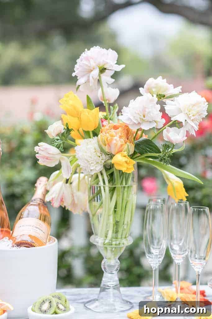 Tropical Backyard Party setup with vibrant decor.
