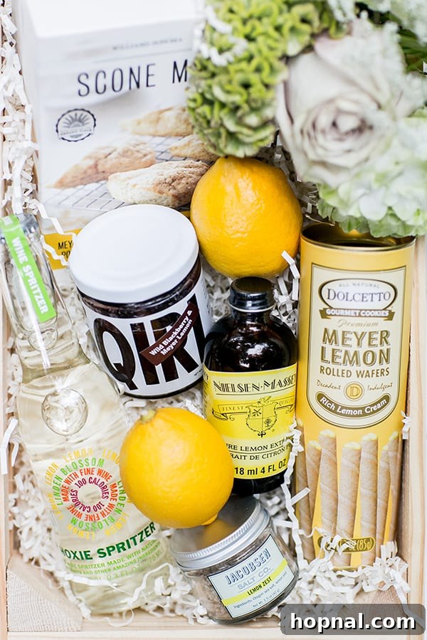lemon themed gift box