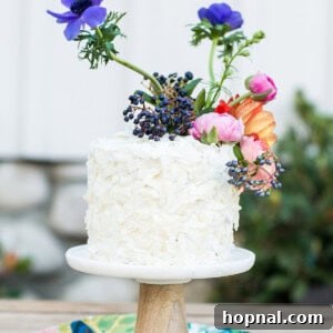 Easter carrot cake recipe with coconut and flowers