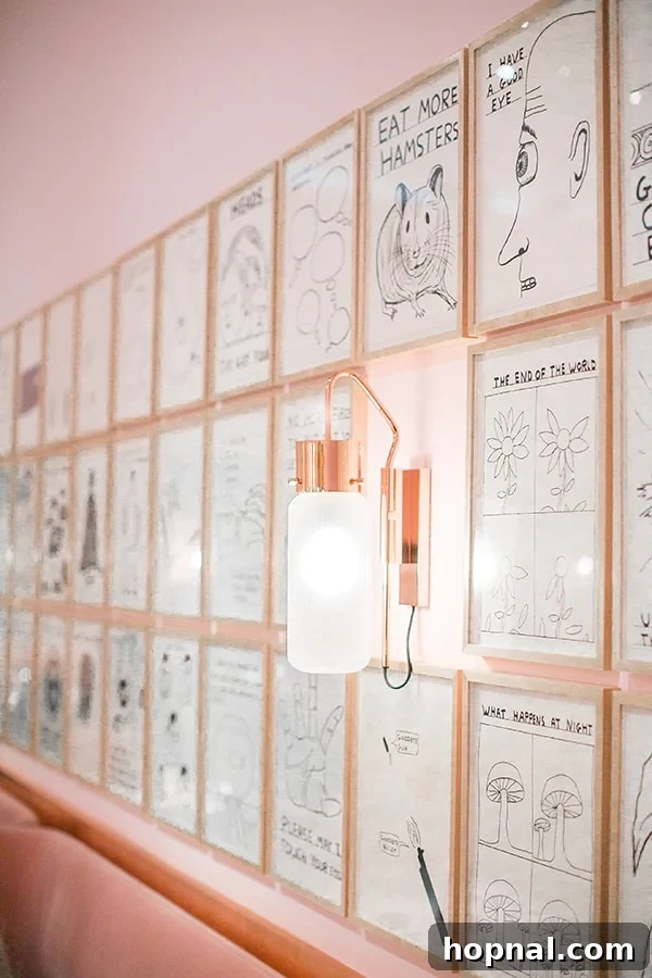 The artistic and unique decor of Sketch London's interior