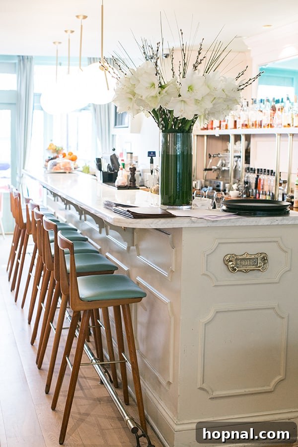 A beautifully designed bar interior in London with elegant lighting