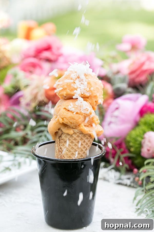 Spice Up Your Cinco de Mayo Celebration 13 papa ice cream cone with shredded coconut on top.