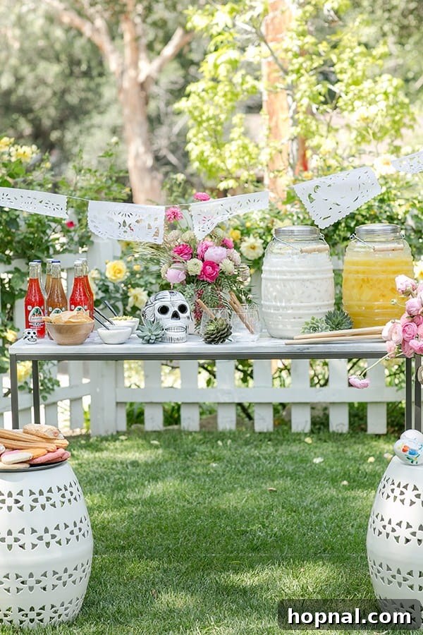 Spice Up Your Cinco de Mayo Celebration 15 Cinco de Mayo party set-up outside.
