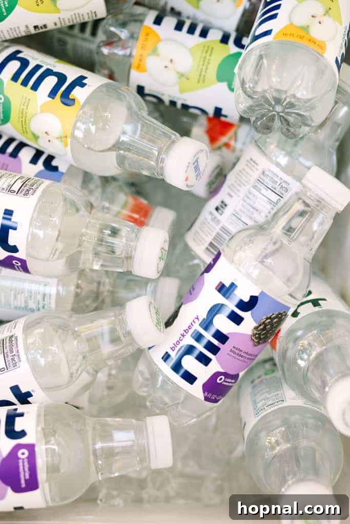 Hint water at a pool party 
