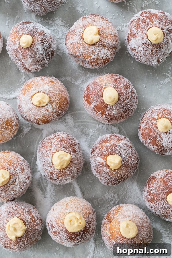 top down shot of filled pastries