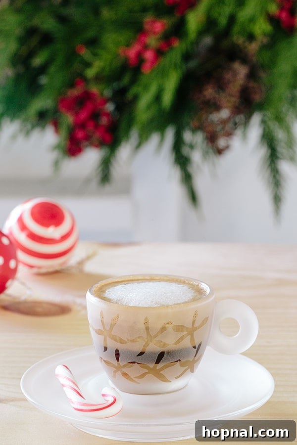 Espresso in a glass cup