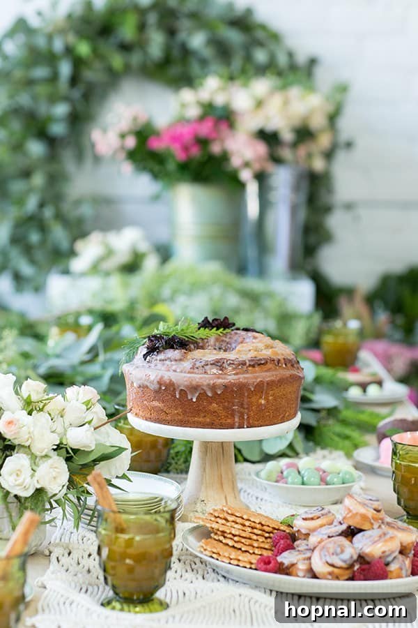 Greenery and Good Times Wreath Party 6 Beautifully decorated table laden with an easy and festive brunch spread for a holiday party