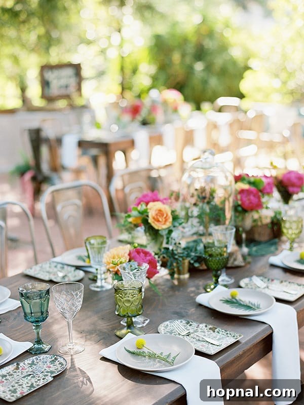 Beautifully set table and budget wedding planning documents.