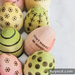 Learn how to wood burn Easter eggs with this detailed tutorial