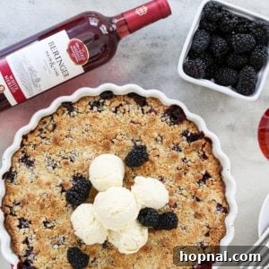 Blackberry Cobbler Crumble