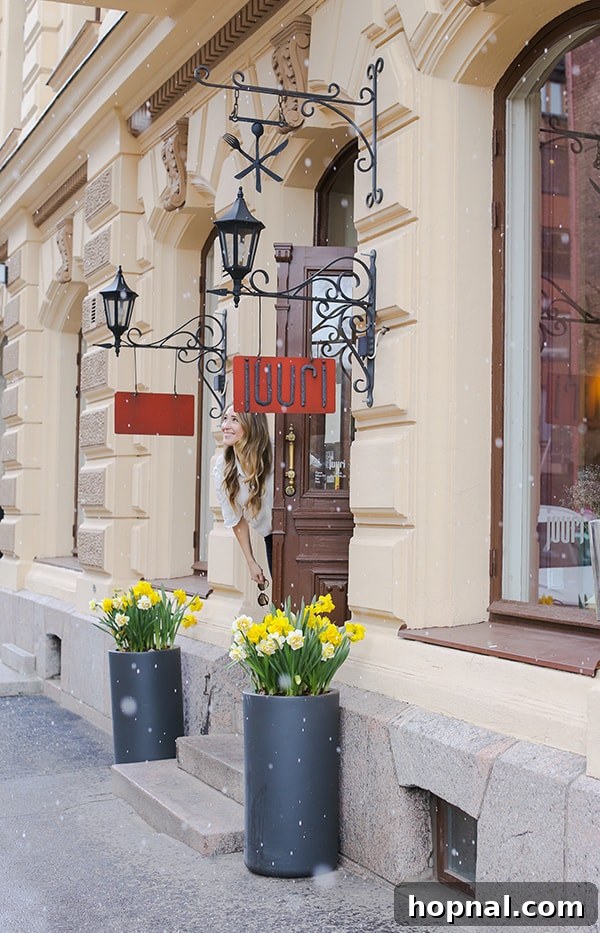 Architectural detail of a Helsinki building
