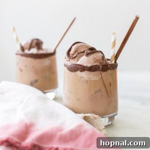 Cold Brew Coffee Floats with Chocolate Ice Cream
