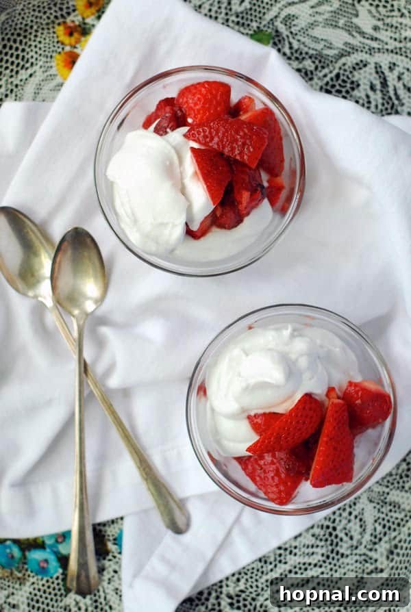 9 Scrumptious Whole30 Desserts for a Healthy Treat 3 Roasted Strawberries and Coconut Cream - Whole30 healthy dessert