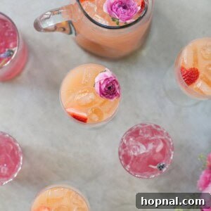 Floral Rosé Spritzer