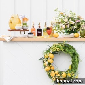 Close-up of a circular recipe image for homemade lemonade with an elegant border, representing the core recipe.