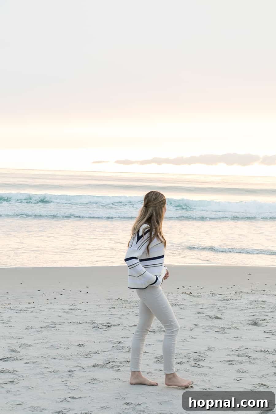 Carmel By The Sea: 10 Must-Experience Wonders 22 Eden Passante walking on the beach in Carmel