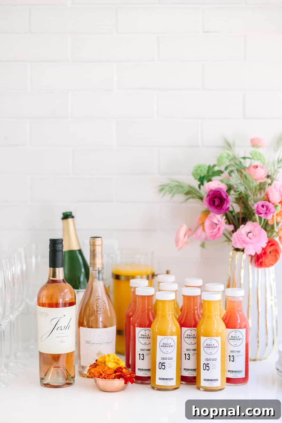 Planting Seeds for Success: A ScholarShare 529 Spring Brunch 7 Assortment of refreshing drinks, including mimosas and mini margaritas