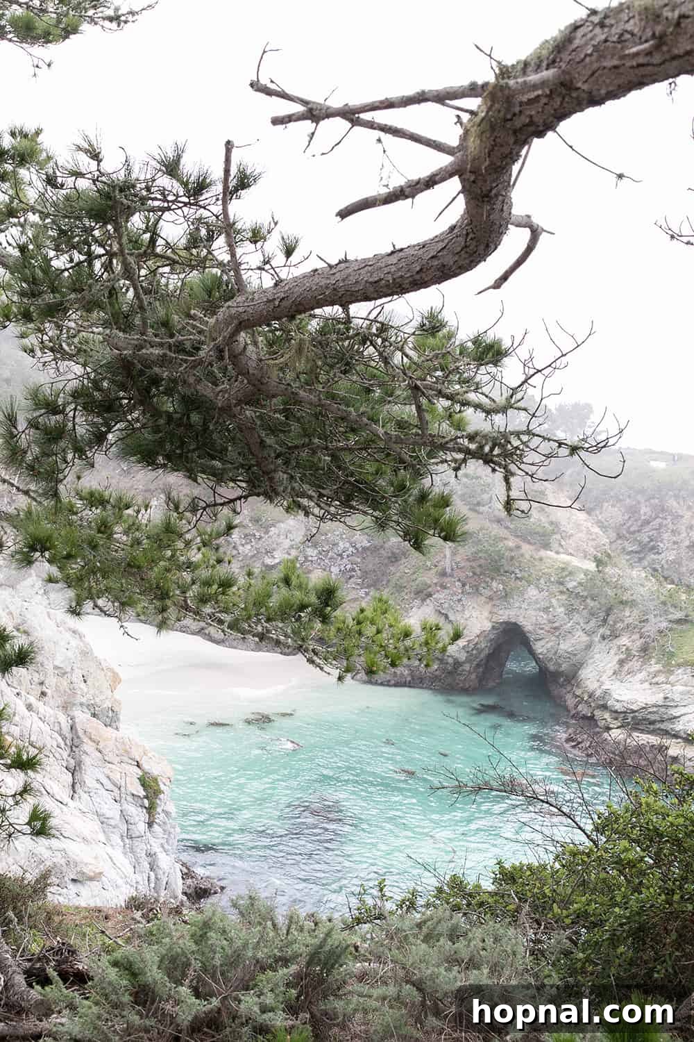 Big Sur One Day: Your Scenic Coastal Itinerary 2 Blue beach with white sand and cliffs
