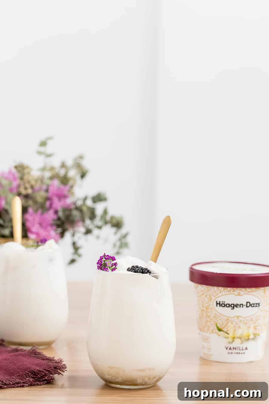 Boozy ice cream float