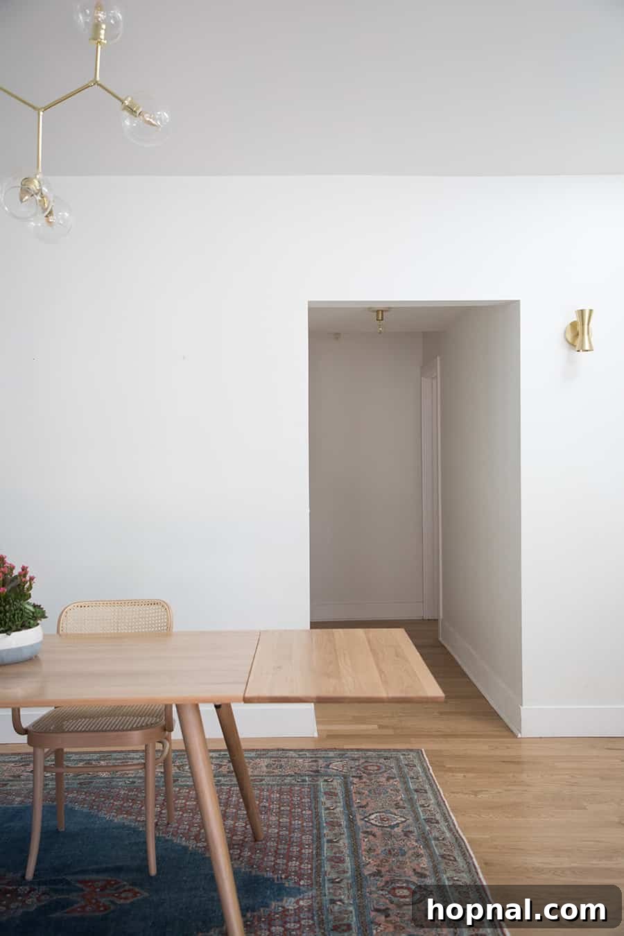 shot of a doorway before the interior barn door is installed