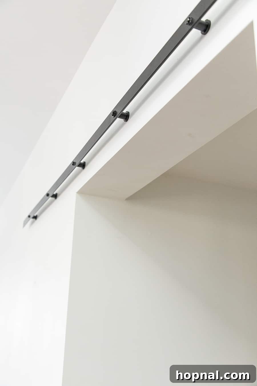 shot of top track above doorway