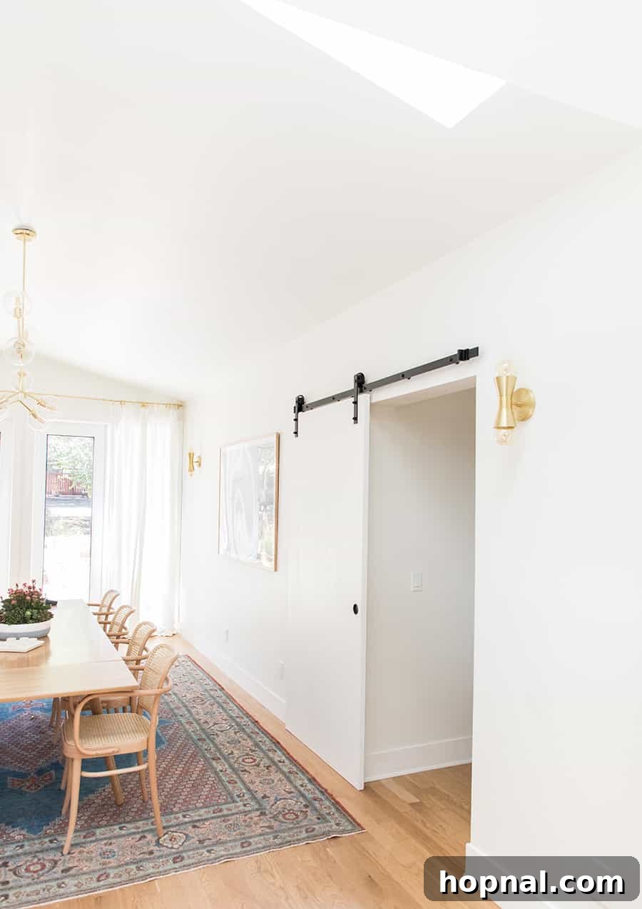 doorway with barn door on it
