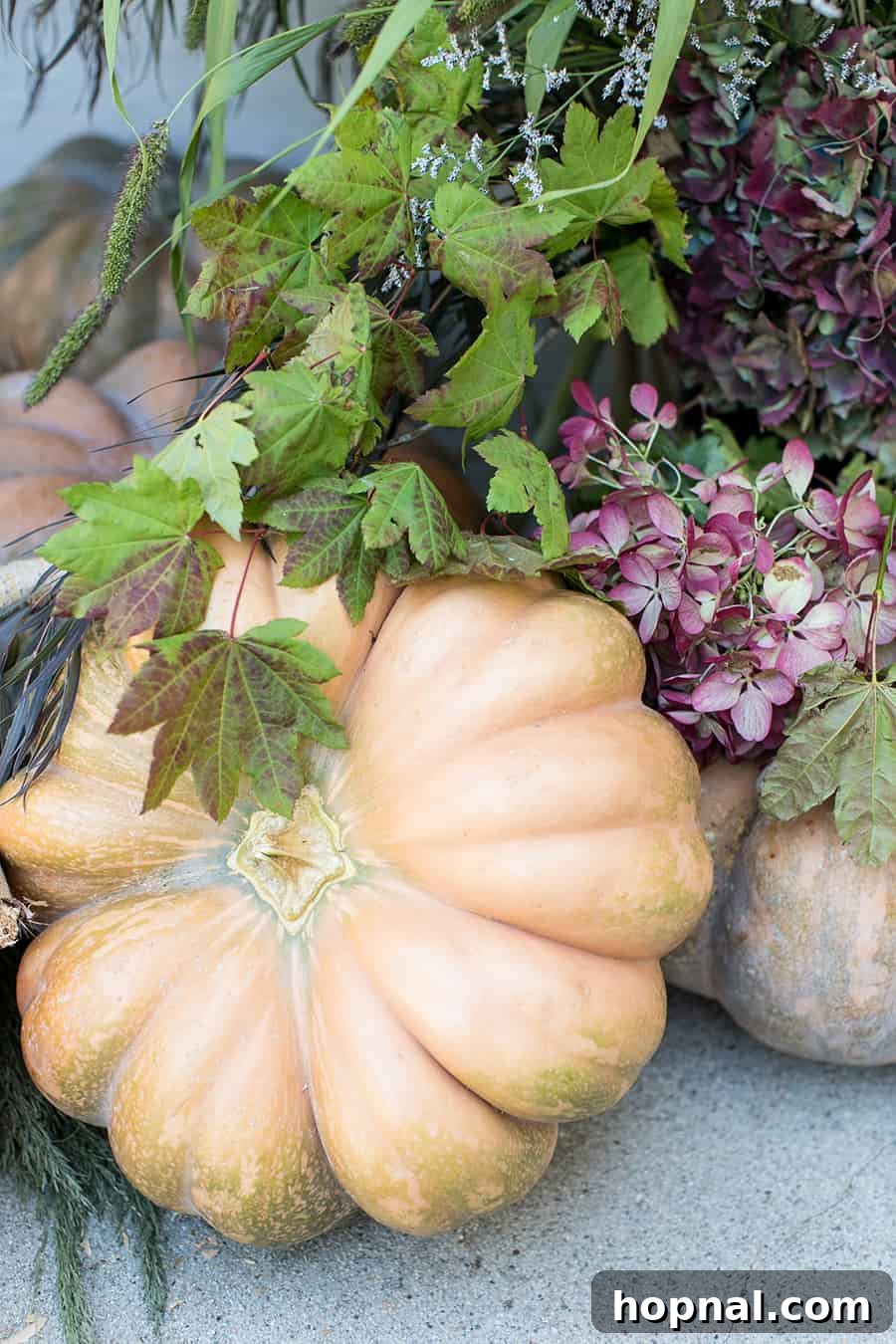 Fairytale pumpkin with flowers
