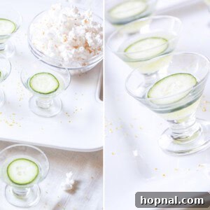 Cucumber Ginger Mini-Martini
