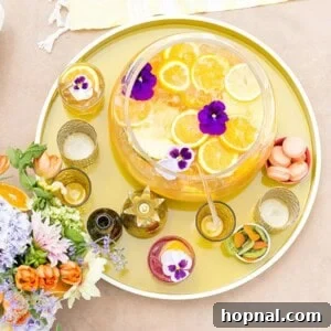 Pineapple Orange party punch with orange, pineapple and ginger beer