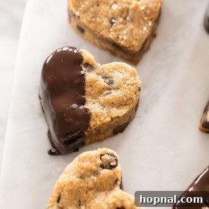 Delicious, buttery chocolate chip blondies with a dash of sea salt!