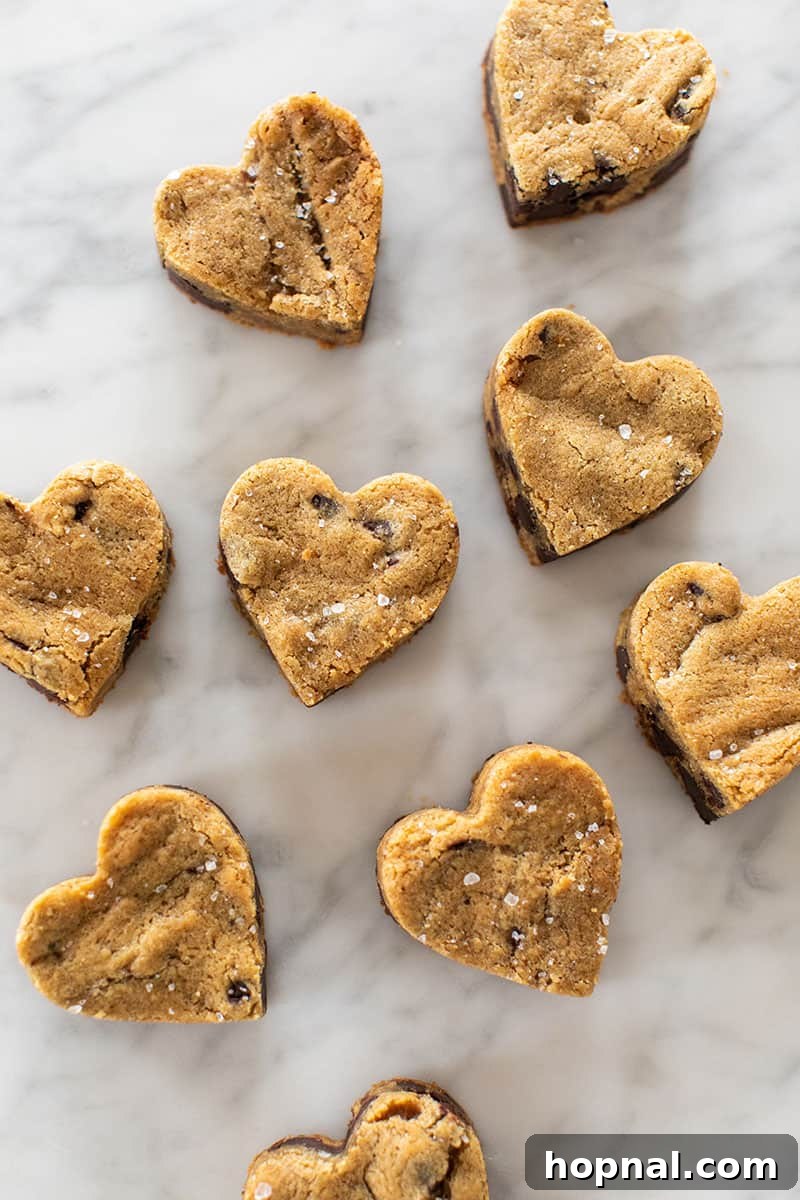Your Secret to Irresistible Blondies 3 The best blondie recipe cut into heart shapes - baking powder, baking pan