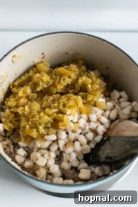 Hominy in a strainer for pozole soup