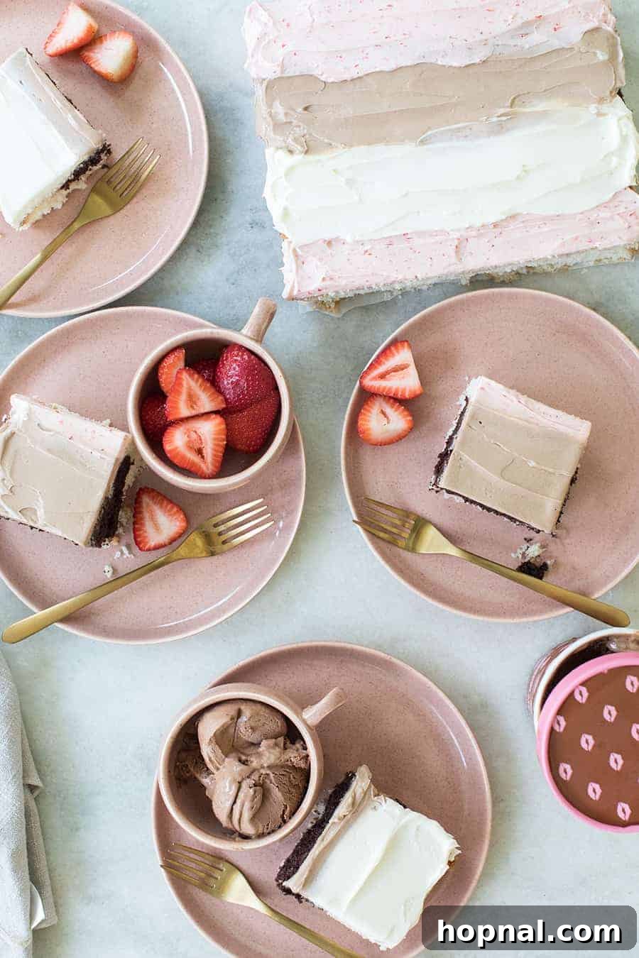25 Heavenly Homemade Cake Creations 6 Homemade cake recipes featuring strawberry, vanilla, and chocolate layers.