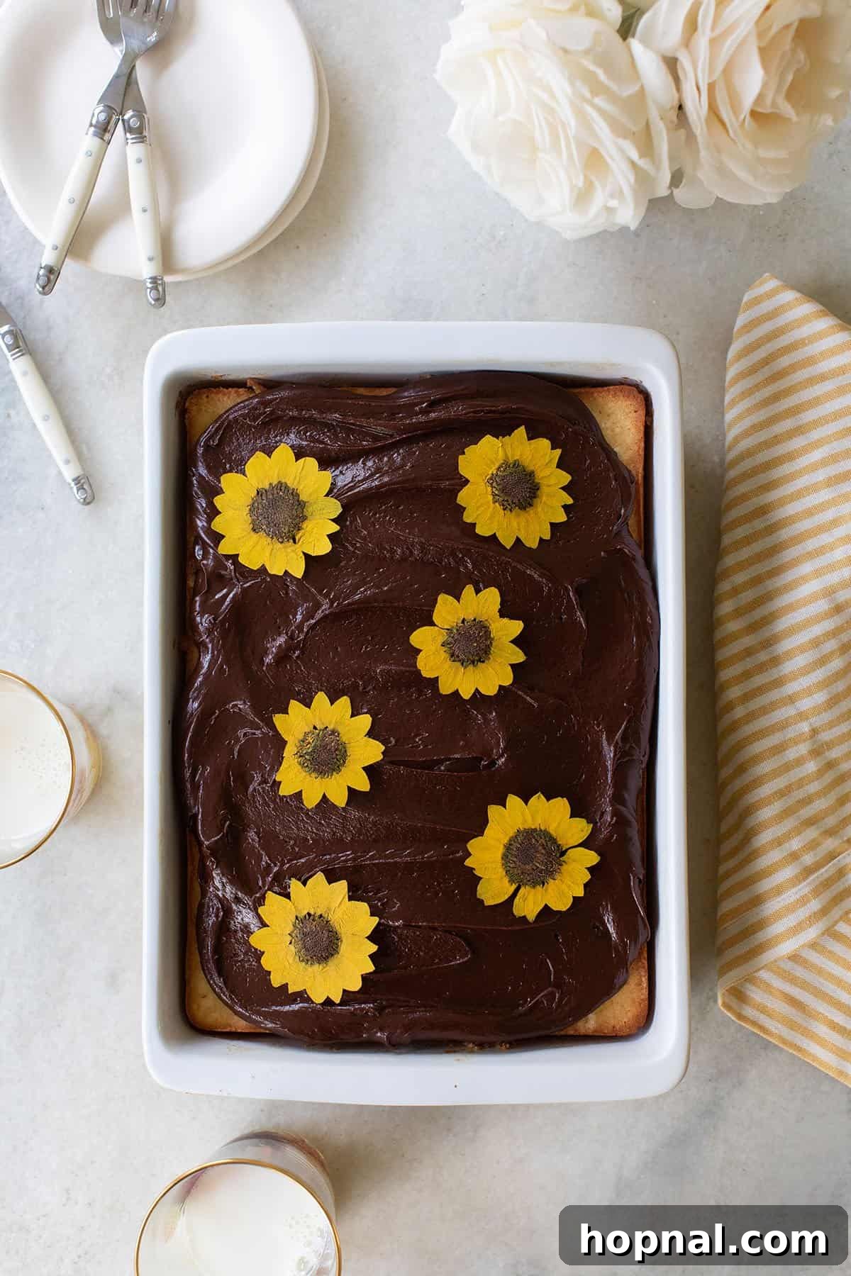 25 Heavenly Homemade Cake Creations 8 The best buttermilk cake recipe with rich chocolate frosting and edible flowers.