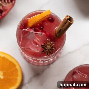 Cinnamon Pomegranate Margarita