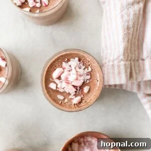 Delicious Chocolate Panna Cotta with a touch of peppermint